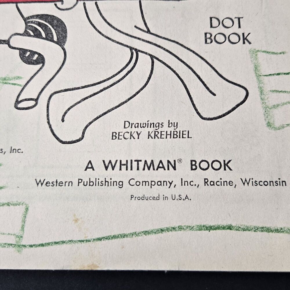 Vintage Gumby and Pokey Dot Book 1970 Whitman Coloring Book COLLECTIBLE RARE GD - Picture 5 of 14